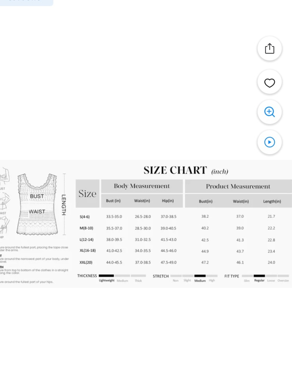 Cream Crochet Knit Sleeveless Tank Top - Picture 7 of 14